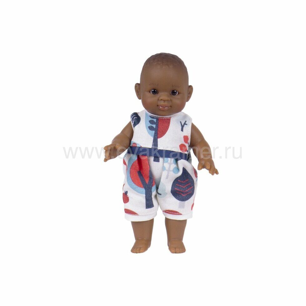 Кукла-пупс Иван, 21 см, мулат в одежде Фабиан